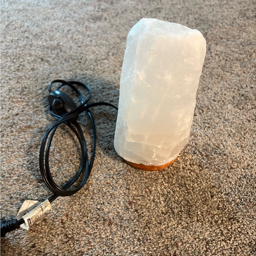 White Himalayan Salt Lamp